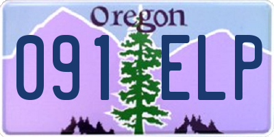 OR license plate 091ELP