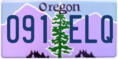 OR license plate 091ELQ