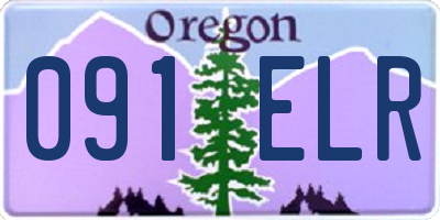 OR license plate 091ELR