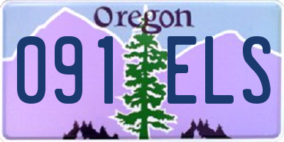 OR license plate 091ELS