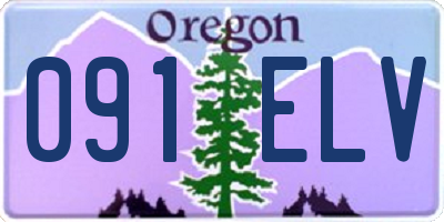 OR license plate 091ELV