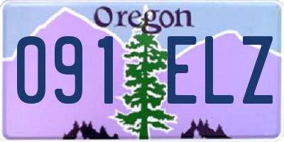 OR license plate 091ELZ
