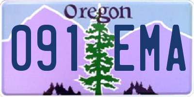 OR license plate 091EMA