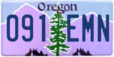OR license plate 091EMN