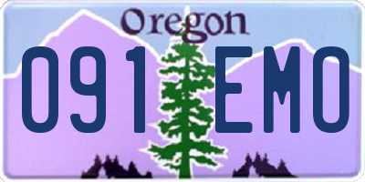 OR license plate 091EMO