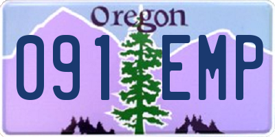 OR license plate 091EMP