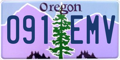 OR license plate 091EMV