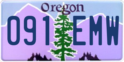 OR license plate 091EMW