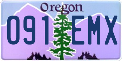 OR license plate 091EMX