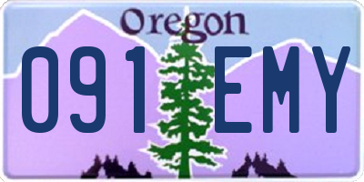 OR license plate 091EMY