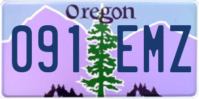 OR license plate 091EMZ