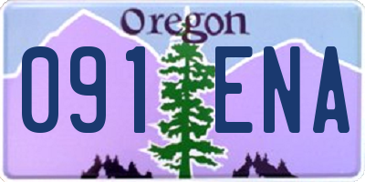OR license plate 091ENA