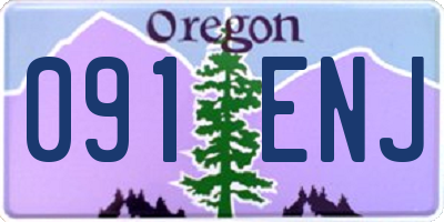 OR license plate 091ENJ
