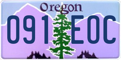 OR license plate 091EOC