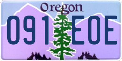 OR license plate 091EOE