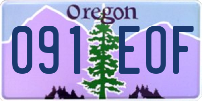 OR license plate 091EOF