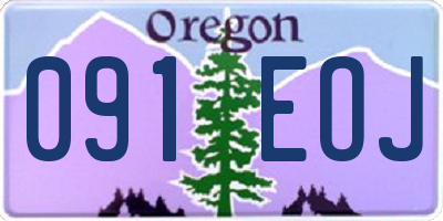 OR license plate 091EOJ
