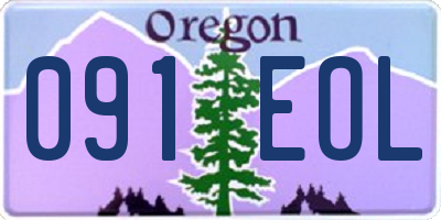 OR license plate 091EOL
