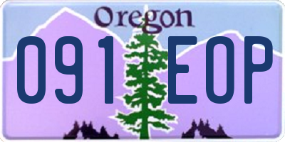 OR license plate 091EOP