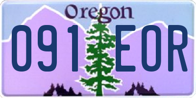 OR license plate 091EOR