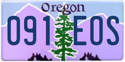 OR license plate 091EOS