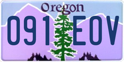 OR license plate 091EOV
