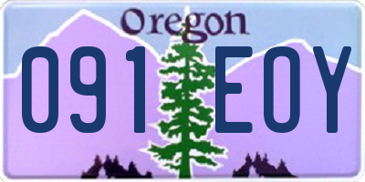 OR license plate 091EOY
