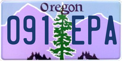 OR license plate 091EPA