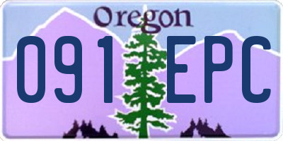 OR license plate 091EPC