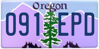 OR license plate 091EPD