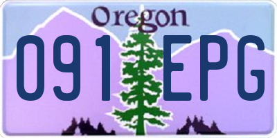 OR license plate 091EPG