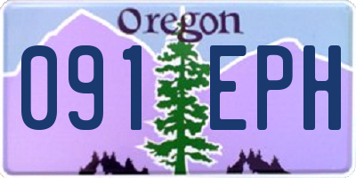 OR license plate 091EPH