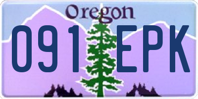 OR license plate 091EPK
