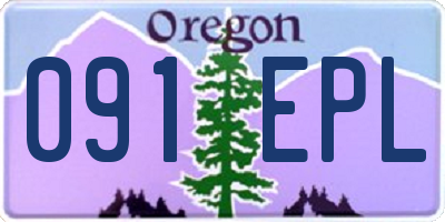 OR license plate 091EPL