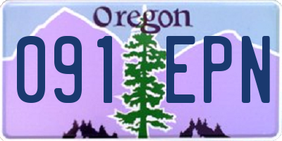 OR license plate 091EPN