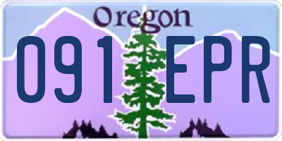 OR license plate 091EPR