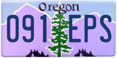 OR license plate 091EPS