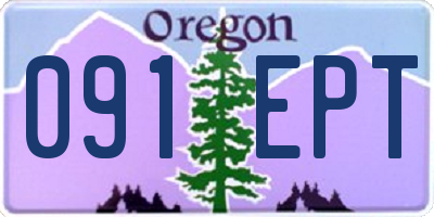 OR license plate 091EPT