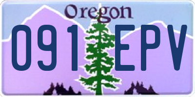 OR license plate 091EPV