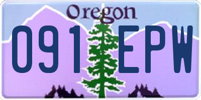 OR license plate 091EPW
