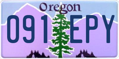 OR license plate 091EPY