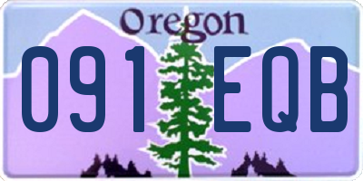 OR license plate 091EQB