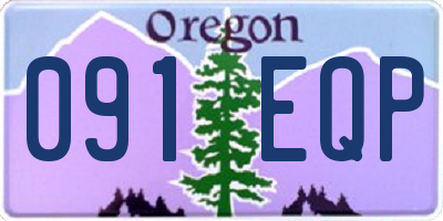 OR license plate 091EQP