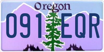 OR license plate 091EQR