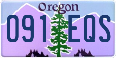 OR license plate 091EQS