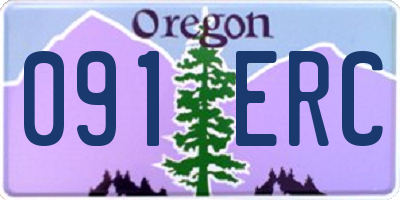 OR license plate 091ERC