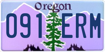 OR license plate 091ERM