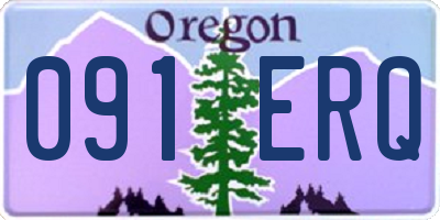 OR license plate 091ERQ