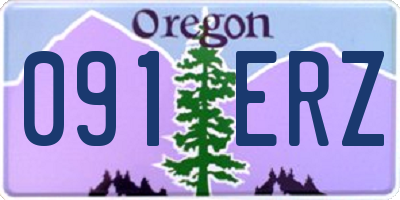 OR license plate 091ERZ