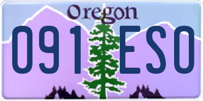 OR license plate 091ESO